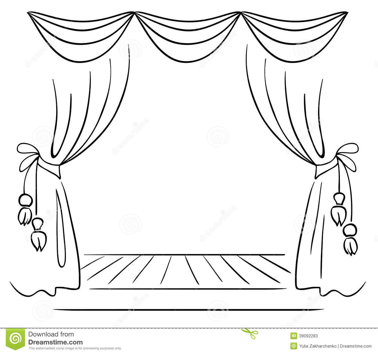 Theater clipart black and white