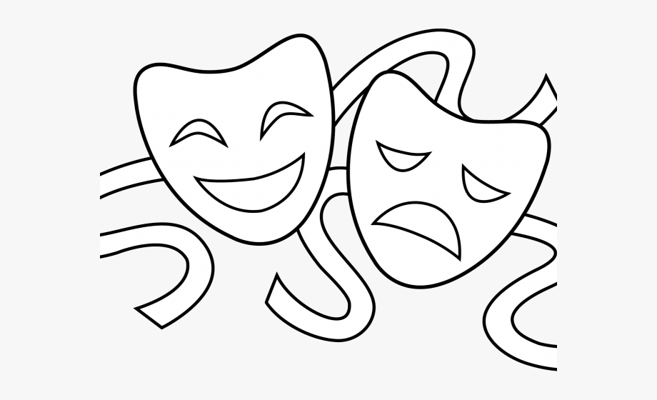 Theater masks clipart.