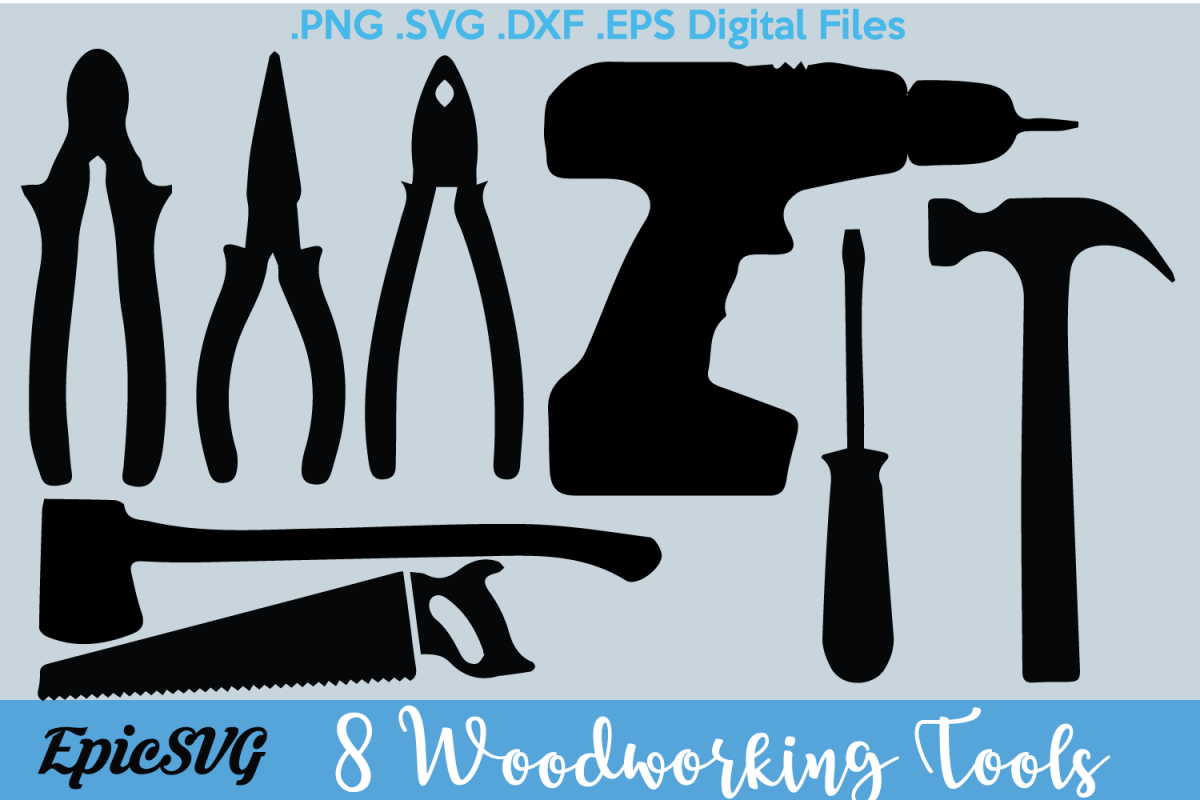 Woodworking tools svg.