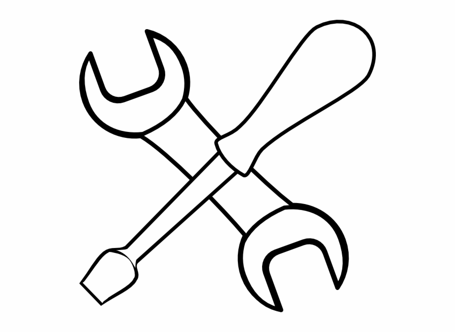 Construction Tools Clipart Black And White