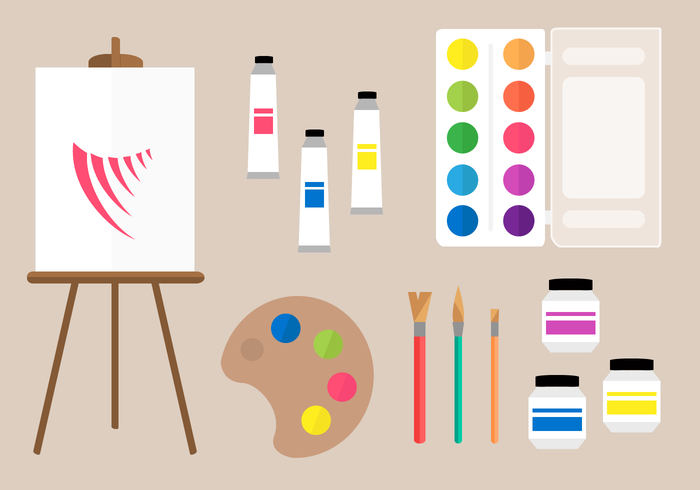 Free Painting Tools Vector