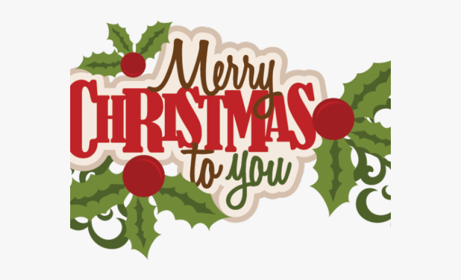 Merry Christmas Clipart Transparent Background
