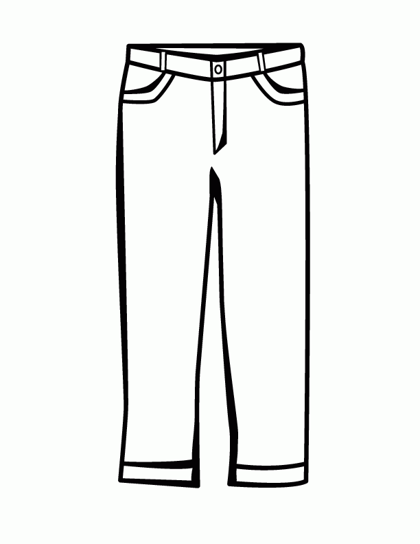 Trousers Clipart Black And White
