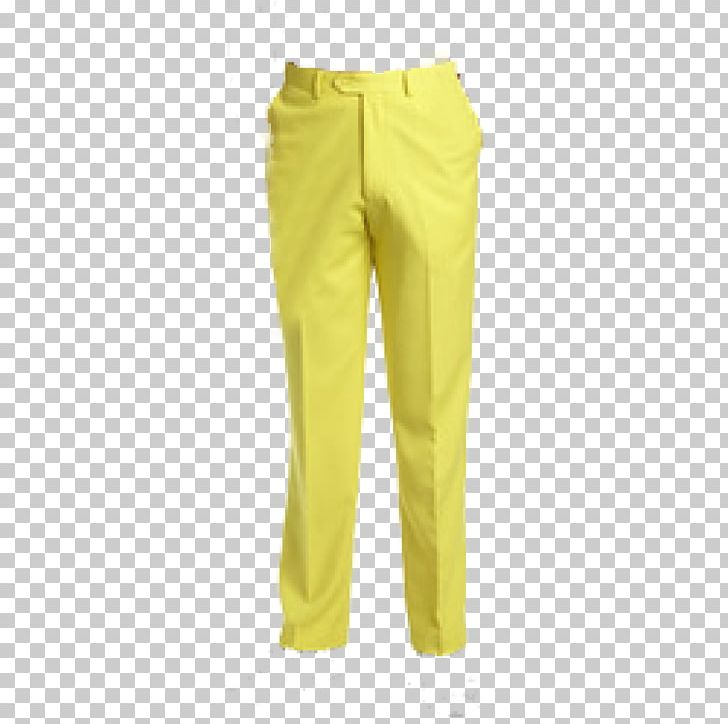 Pants tracksuit yellow.