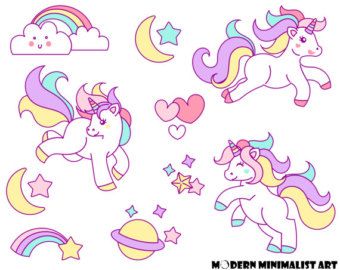 Rainbow Unicorn Clipart