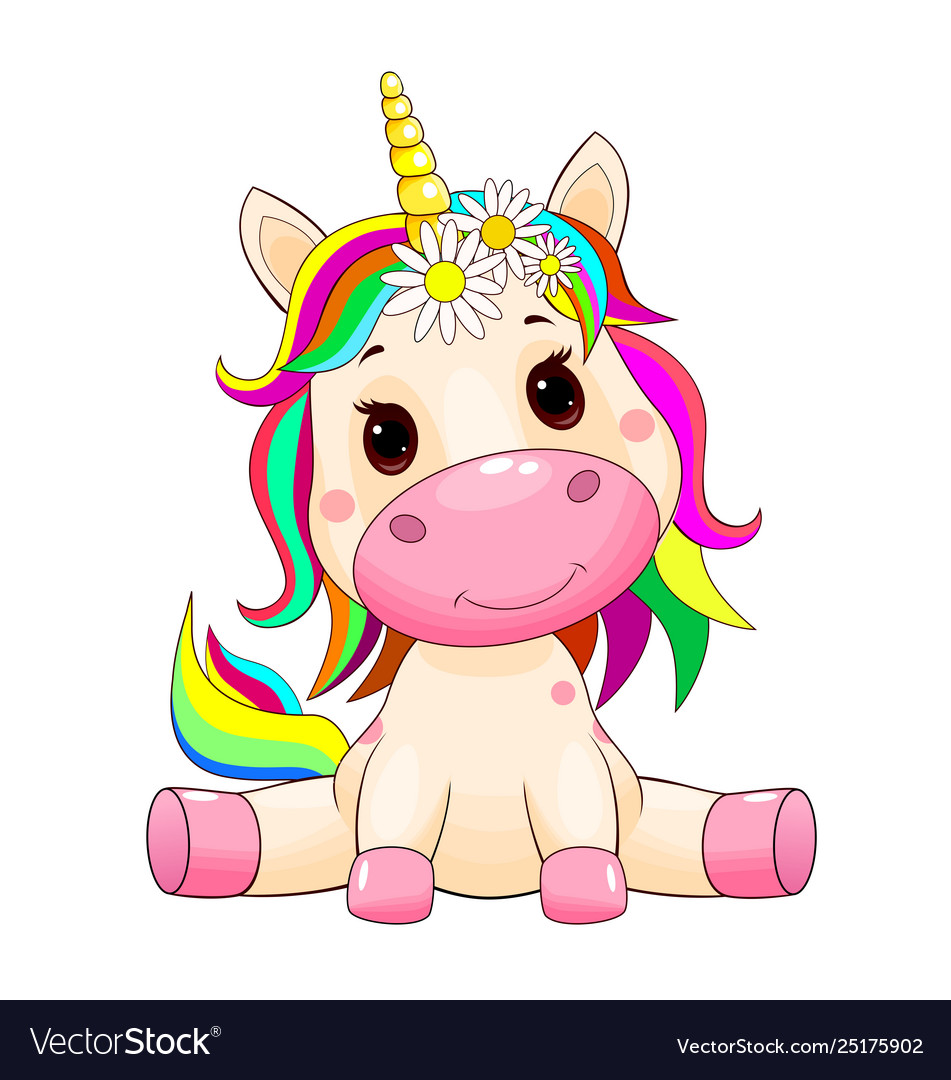 Cute unicorn baby