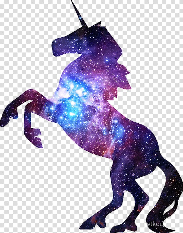 Unicorn silhouette stencil.