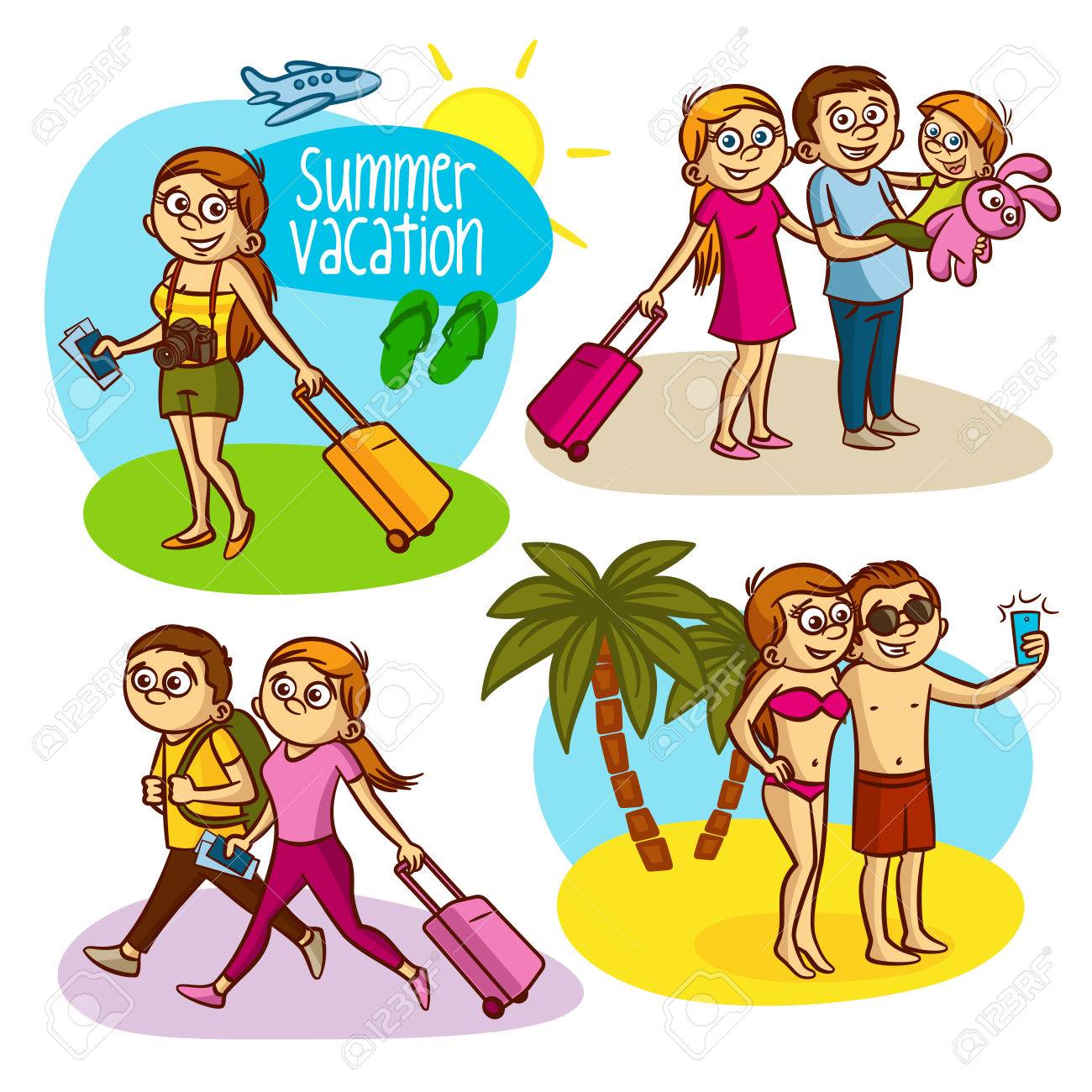 Summer vacation travel family