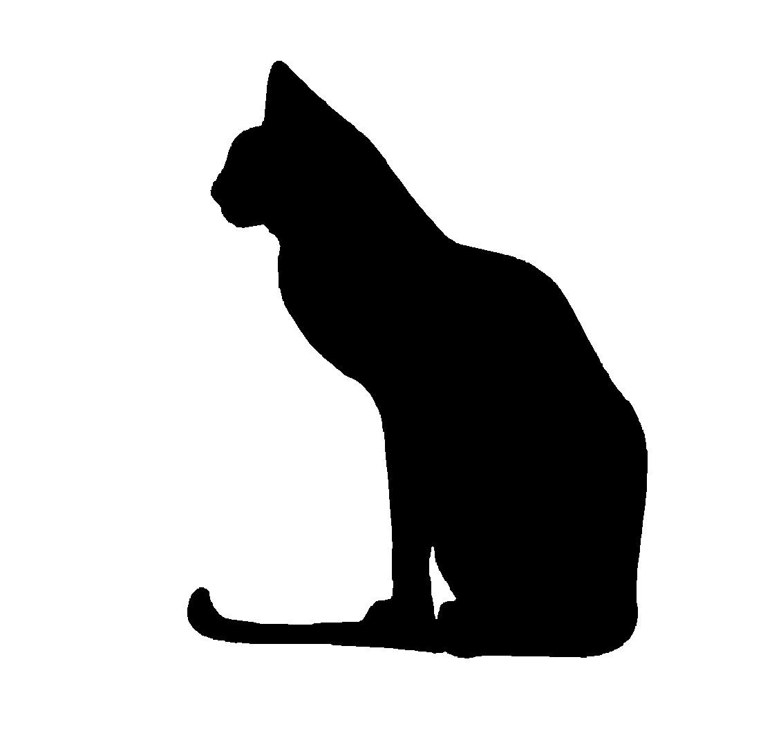 Free cat silhouette.