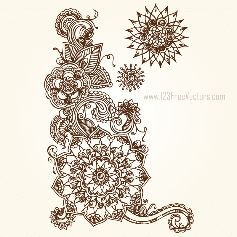 Floral vector eps.
