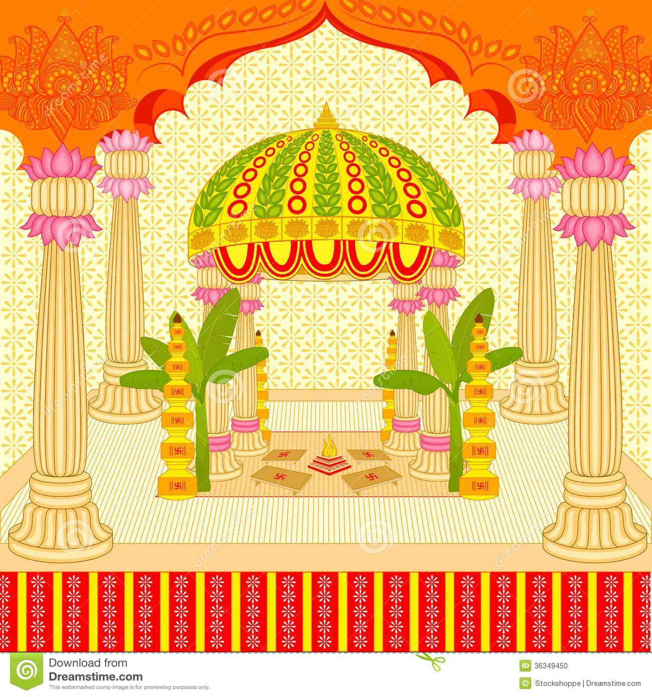 Indian wedding clipart vector free download