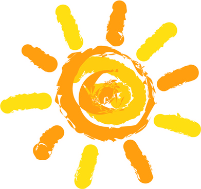Summer sun logo free vector download