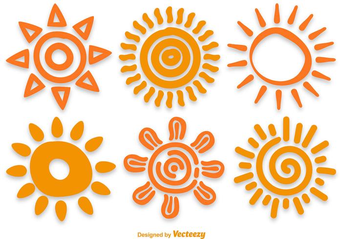 Hand Drawn Sun Vectors