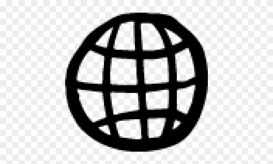Drawn globe icon.