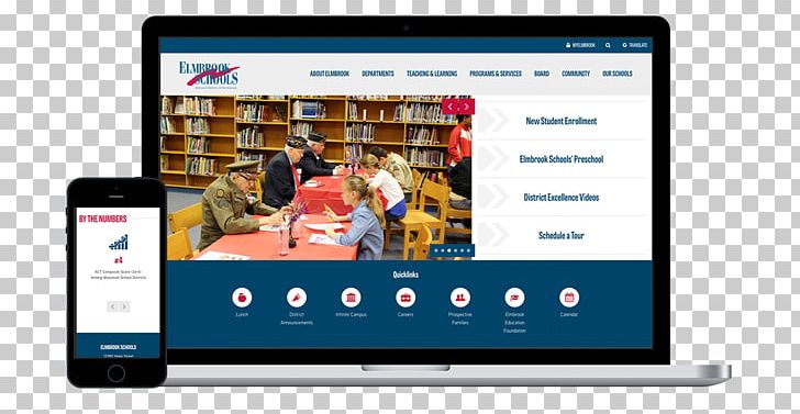 Elmbrook School District School Website Web Page PNG