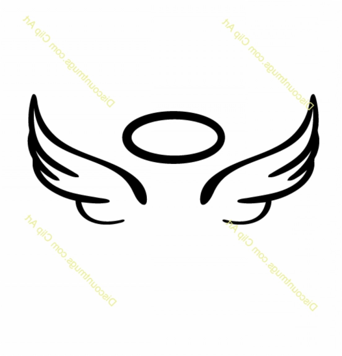 Bxwtxangel Vector Angle Wing Wings And Halo Svg