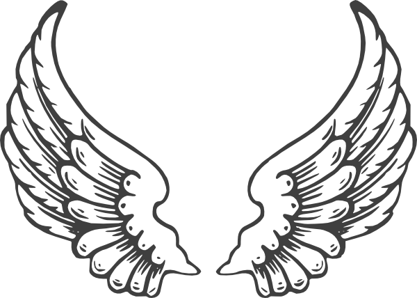 Grey Eagle Wings Clip Art at Clker