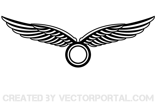 Wings logo design.