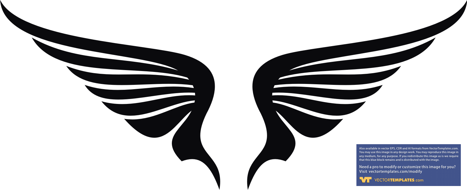 Eagle wings logo.