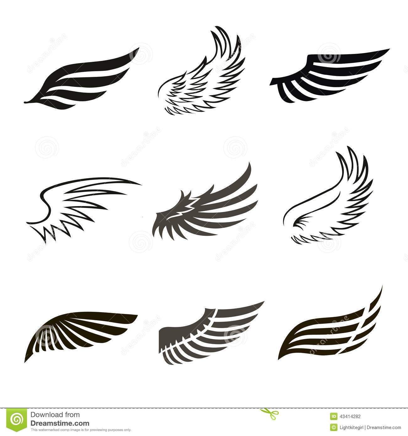 Bird wing logo.