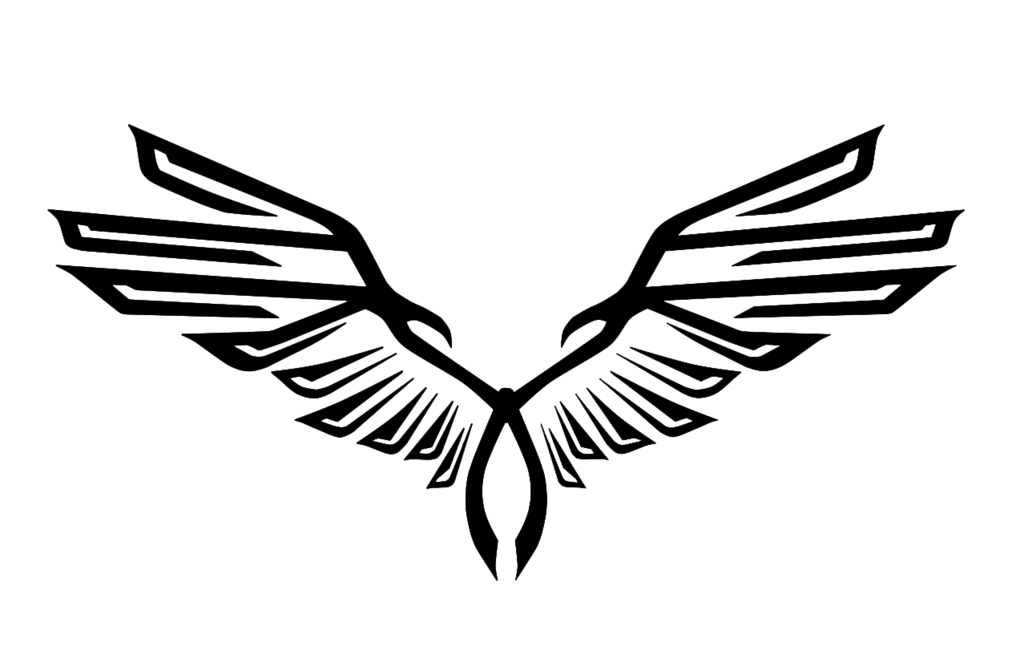 Eagle wings design.