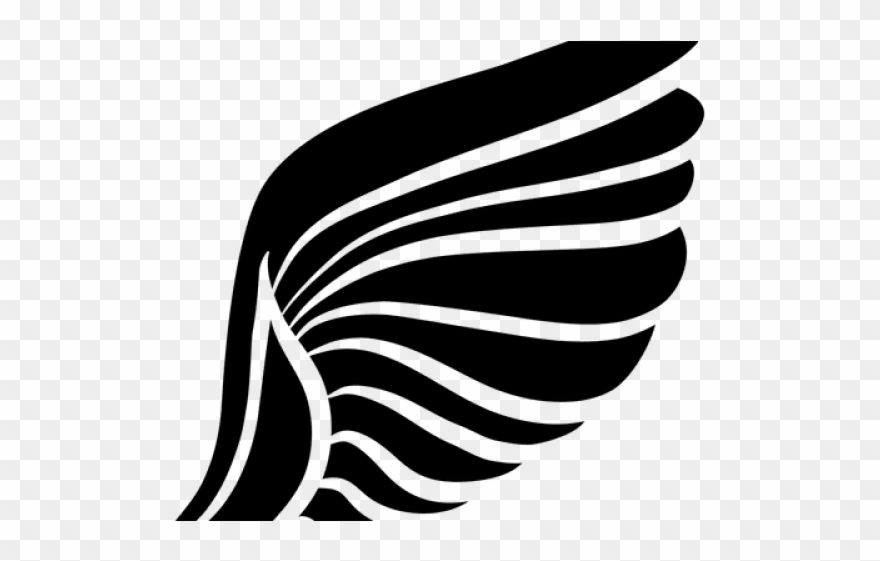 Wings clipart silhouette.
