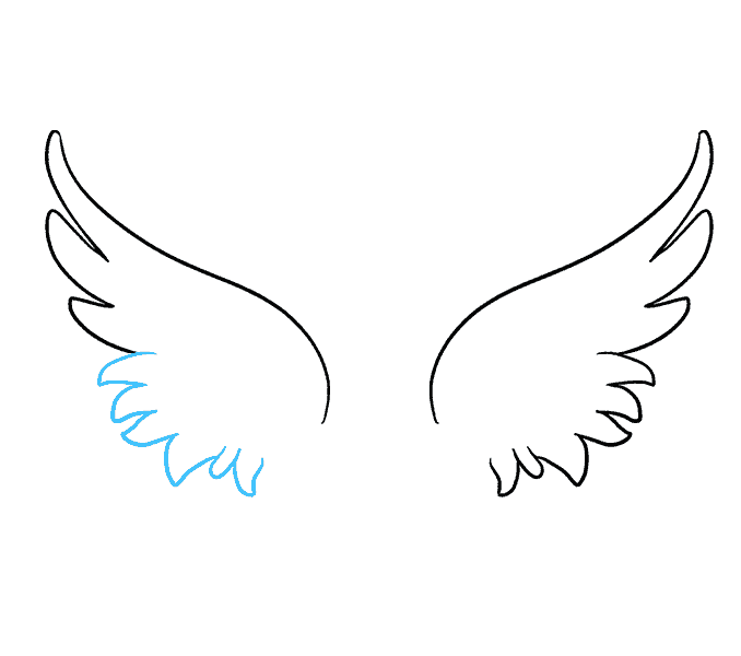 Wing clipart simple.