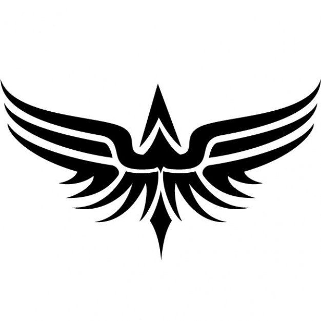 Tribal wings tattoo vector clip art Vector