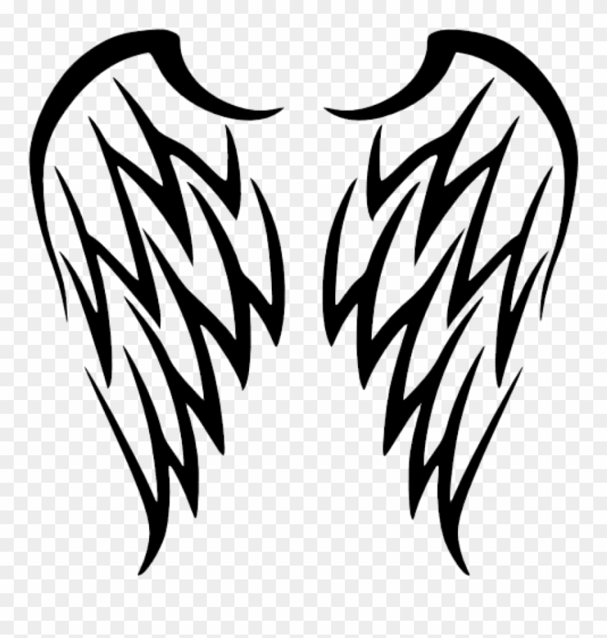 Free Png Download Tribal Angel Wings Tattoo Png Images