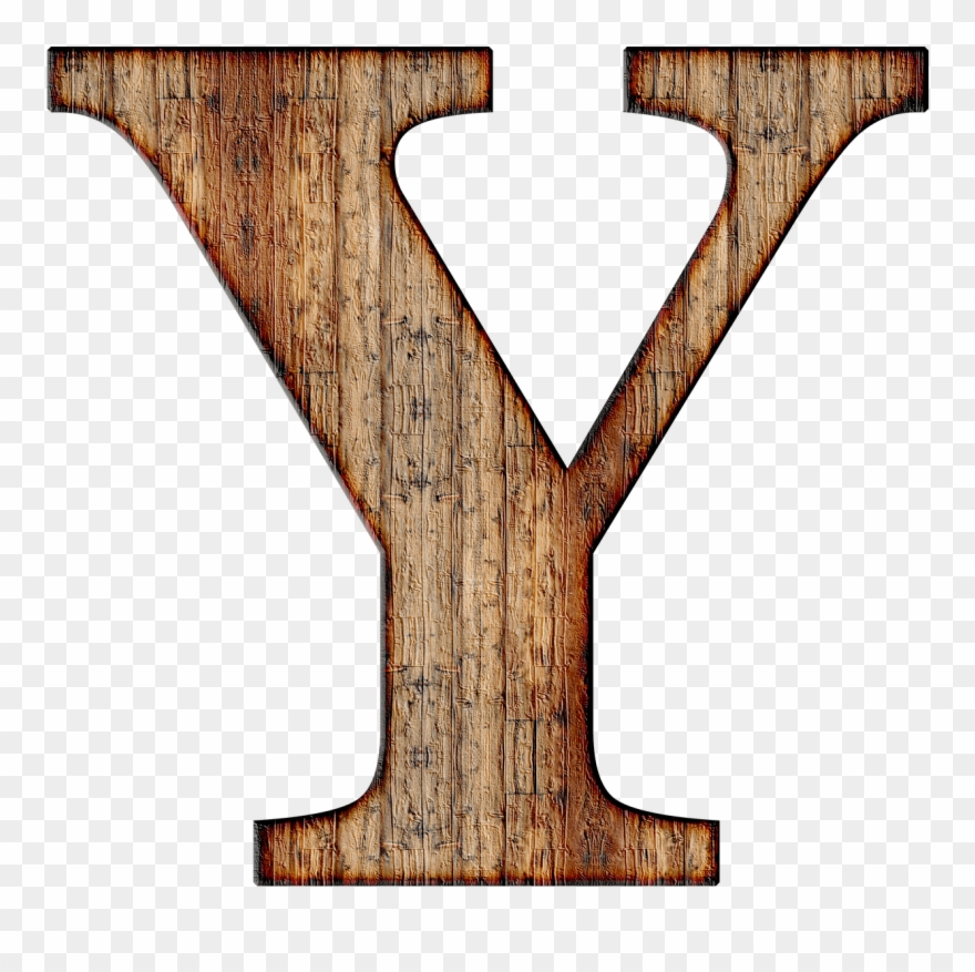 Wooden Capital Letter Y Clipart