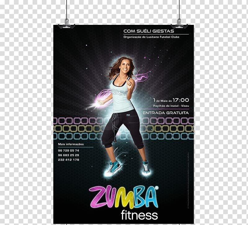 Poster zumba advertising.