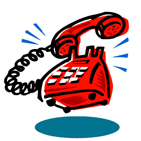 Person Answering Telephone Clipart