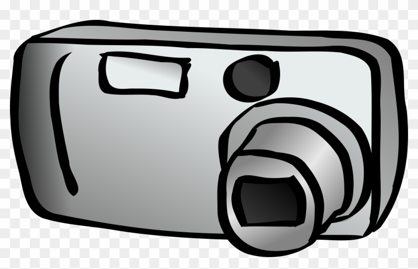 Vector Black And White Library Clipart Camera With