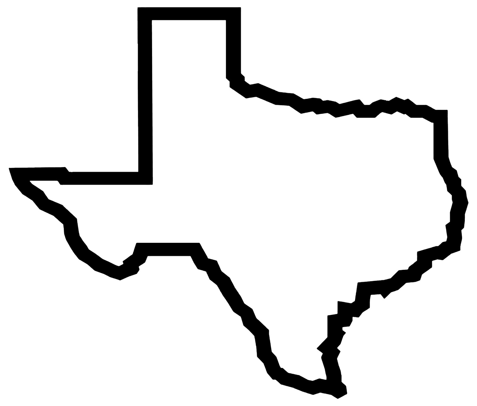Free Outline Of The State Of Texas, Download Free Clip Art
