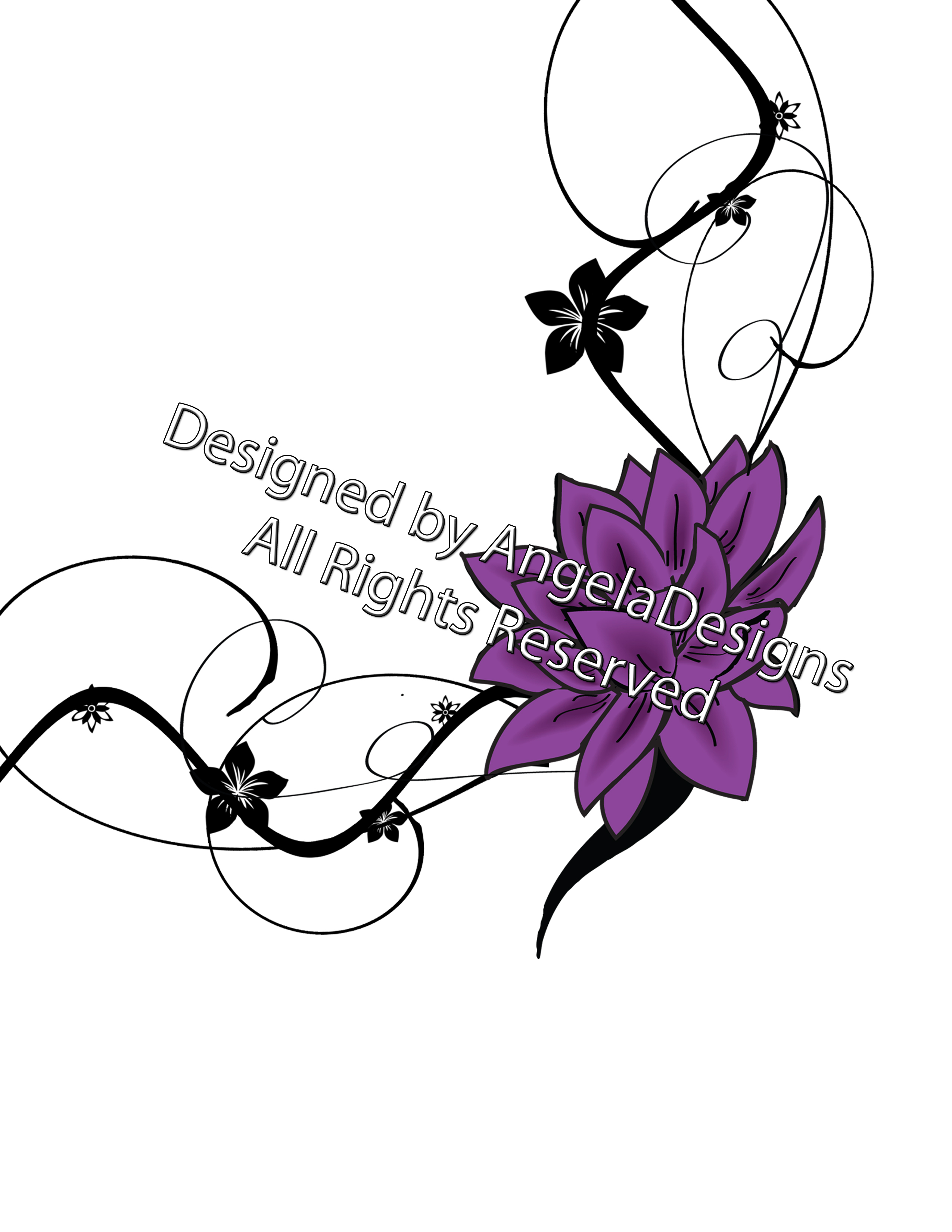 Simple Flower Tattoos Designs