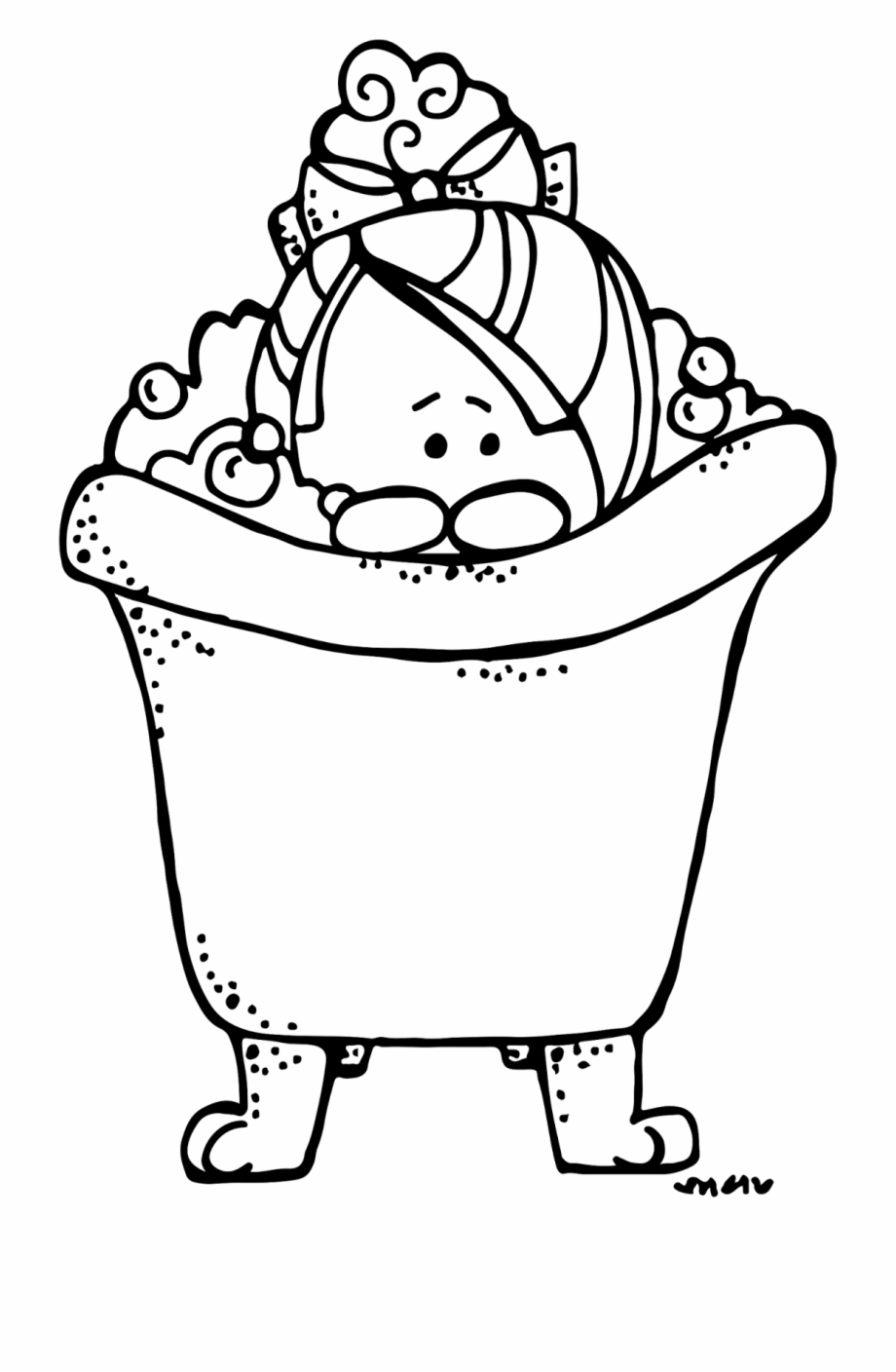 Clipart Library Stock Bath Clipart Black And White