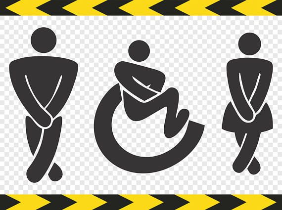 Rest room WC Toilet sign SVG Clipart Hendicap Handicapped