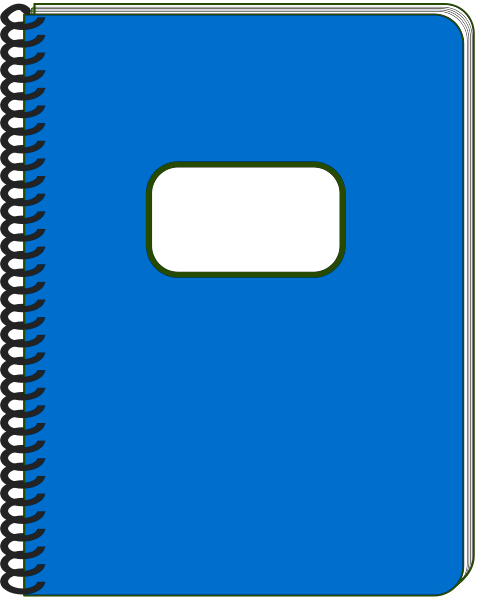 Spiral notebook clip.