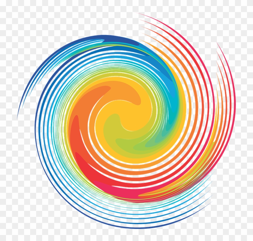 Swirls Clipart Colored