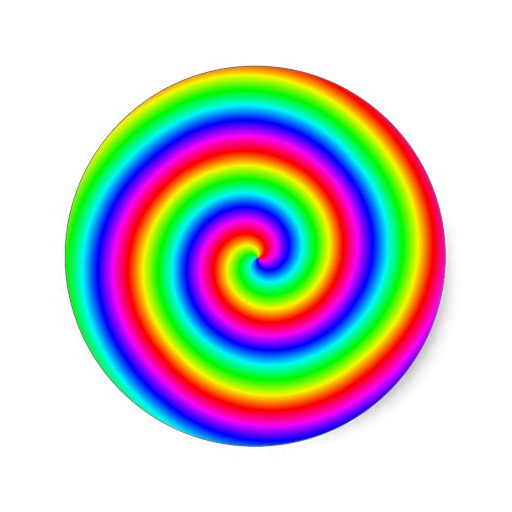 Colorful spiral cliparts.