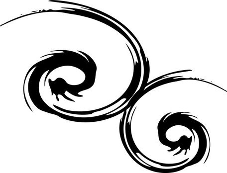 Free spiral design.