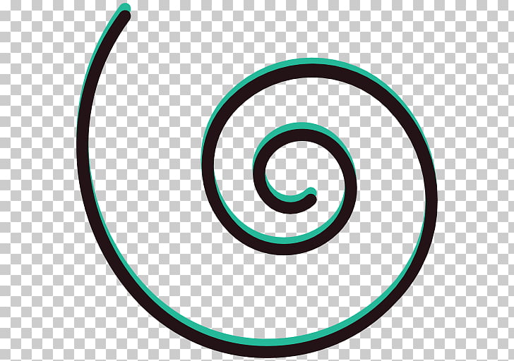 Spiral circle shape.