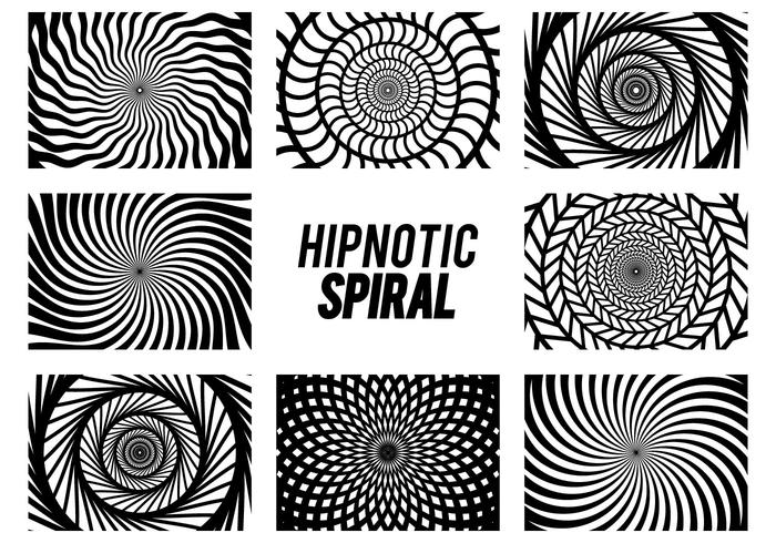 Hypnosis spiral set.
