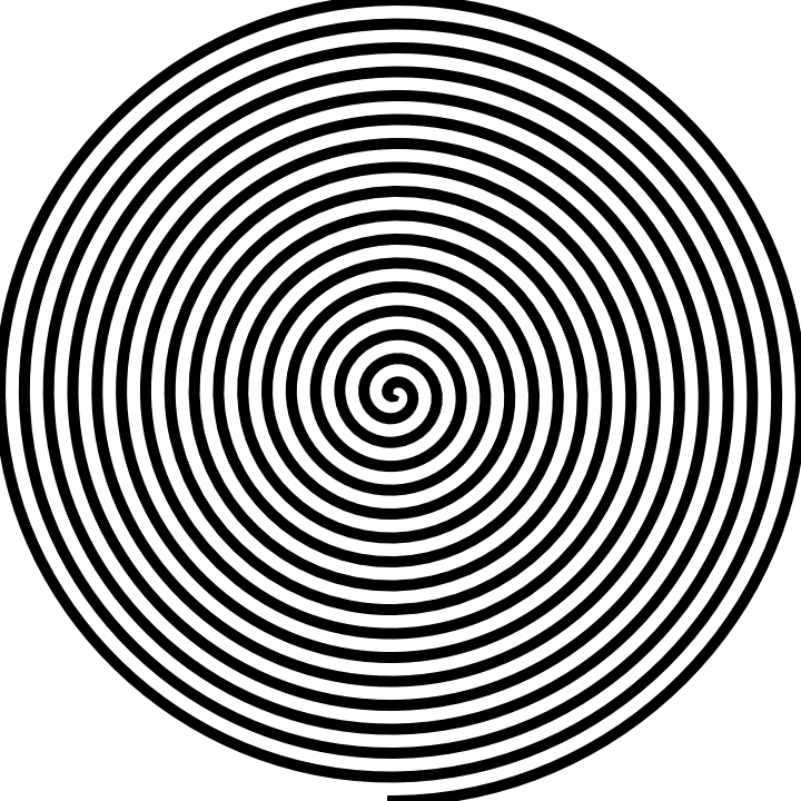 clipart-spiral line drawing