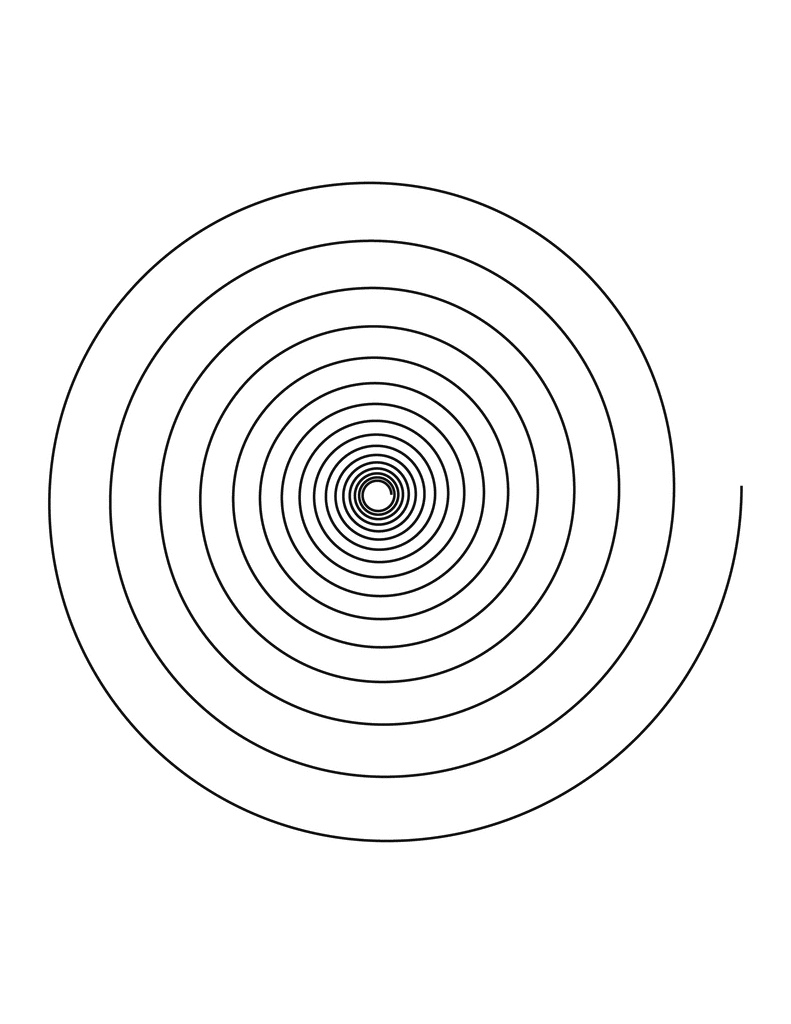 clipart-spiral line drawing