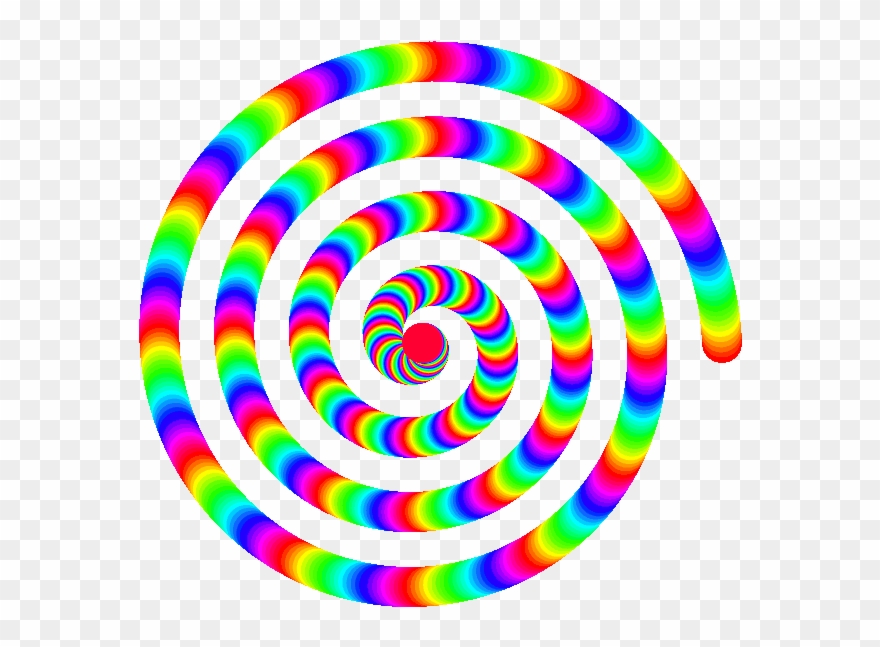 Rainbow spiral animation.