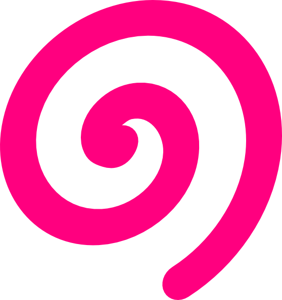 Spiral pink clip.