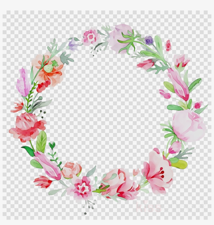 Wianek Polne Kwiaty Clipart Wreath Flower