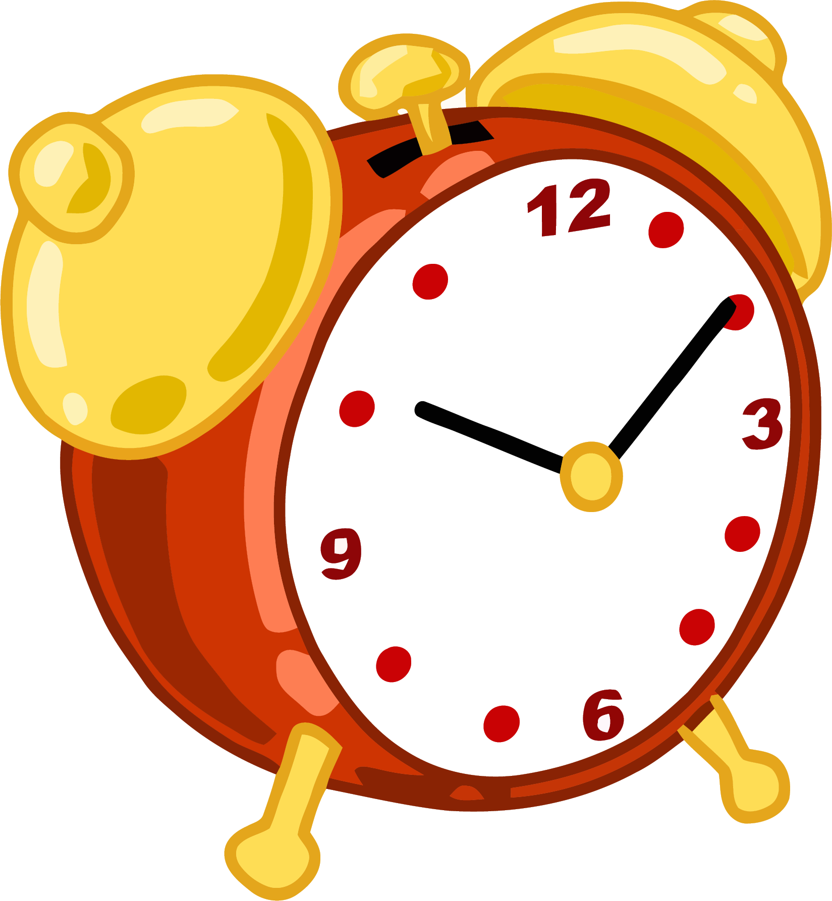 Cartoon Alarm Clock Clipart Png