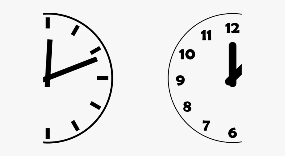 Simple clock cliparts.